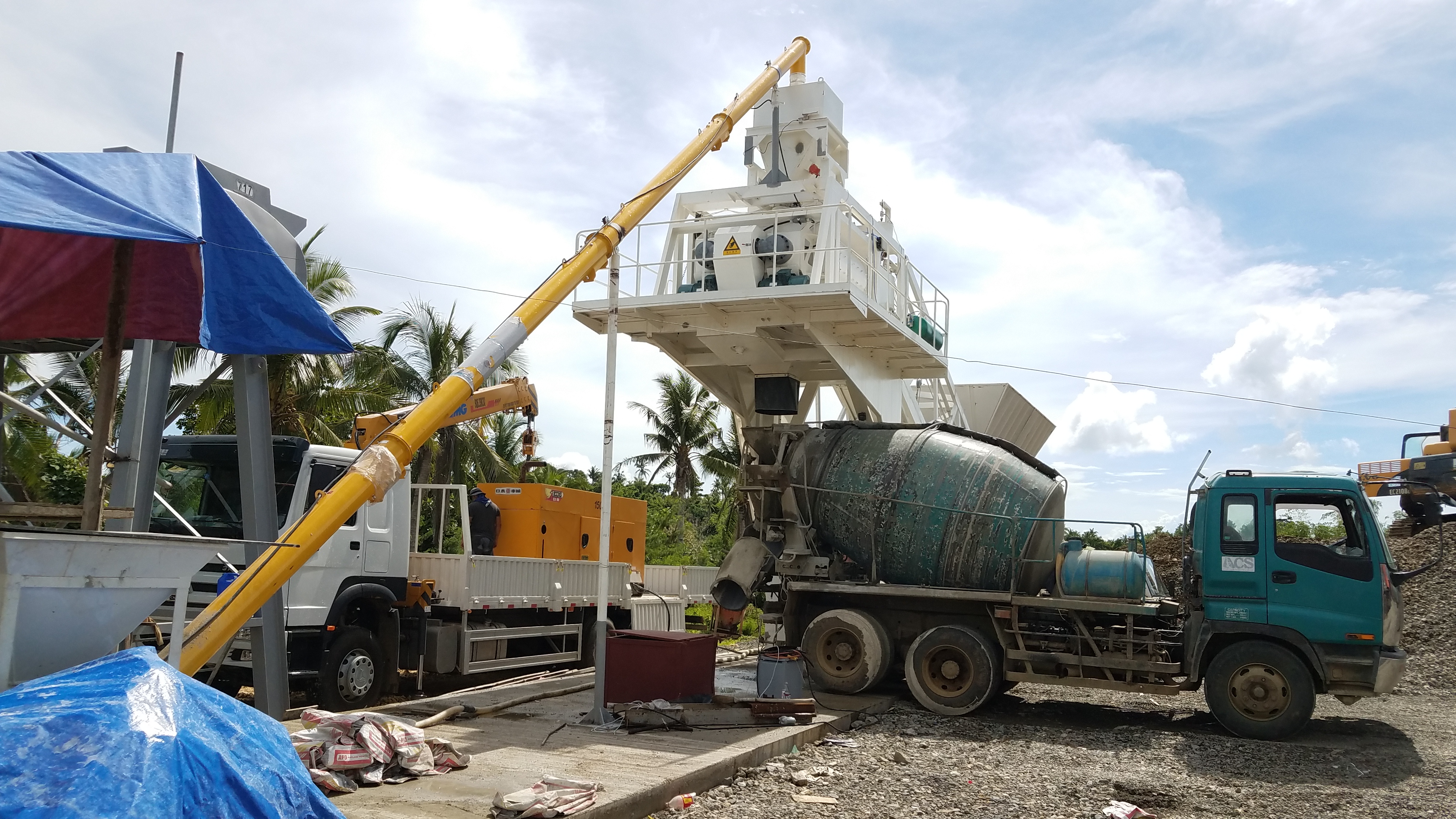 YHZS35/40移動式商品混凝土攪拌站